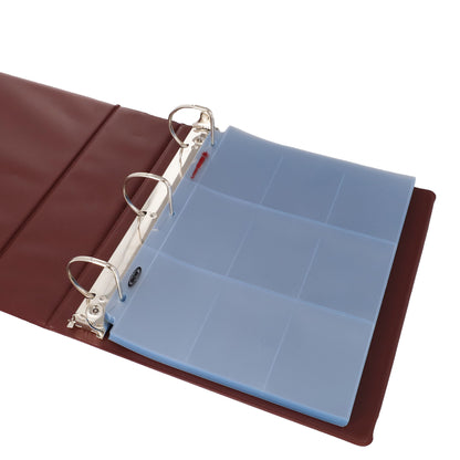 BCW 3 In. Album - Baseball - Burgundy – angled view