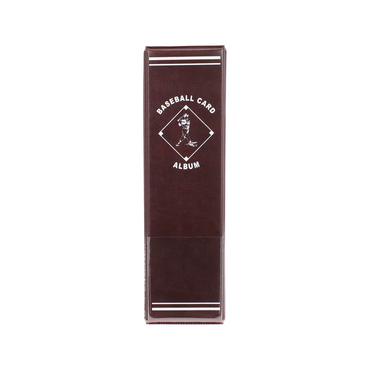 BCW 3 In. Album - Baseball - Burgundy – front product view