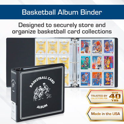 BCW 3 In. Album - Basketball - Black – dimensions and specifications