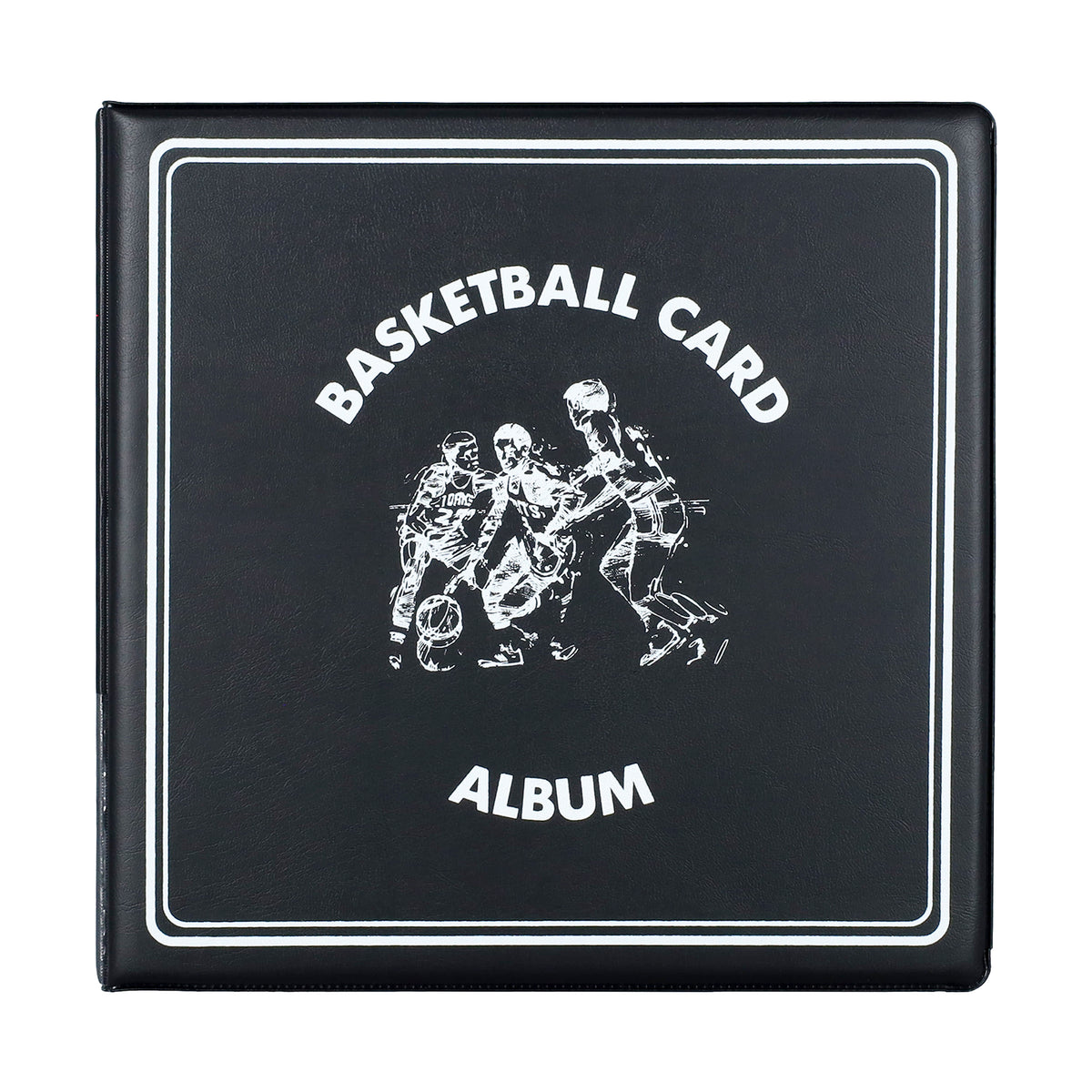 BCW 3 In. Album - Basketball - Black – front product view