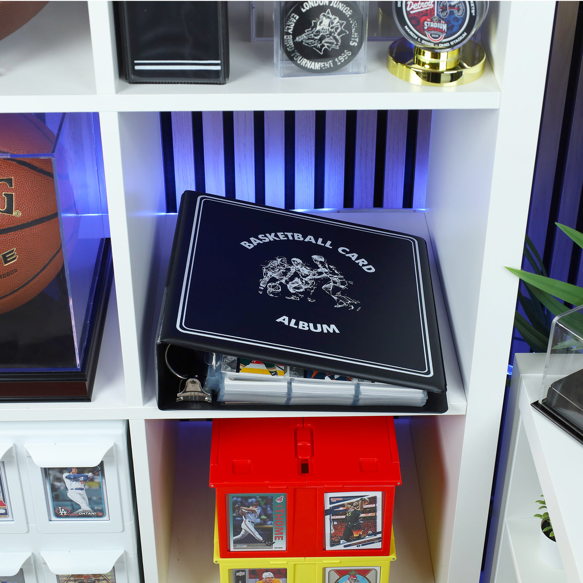 BCW 3 In. Album - Basketball - Black – in-use view