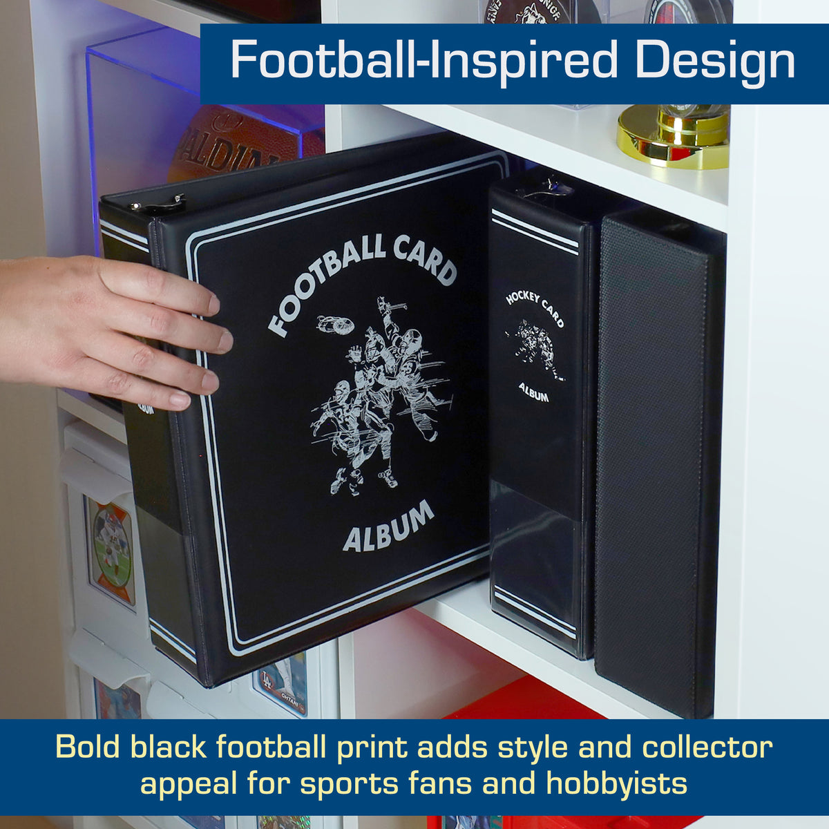 BCW 3 In. Album - Football - Black – dimensions and specifications