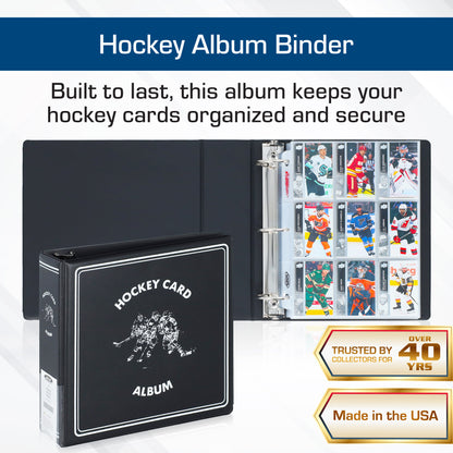 BCW 3 In. Album - Hockey - Black – dimensions and specifications