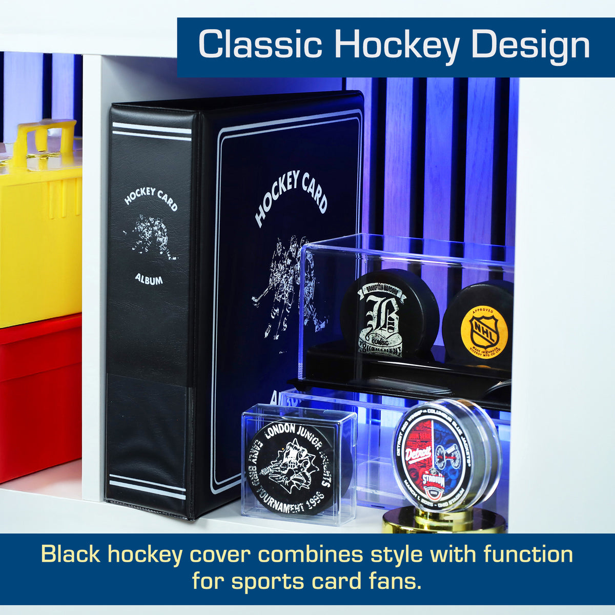 BCW 3 In. Album - Hockey - Black – dimensions and specifications