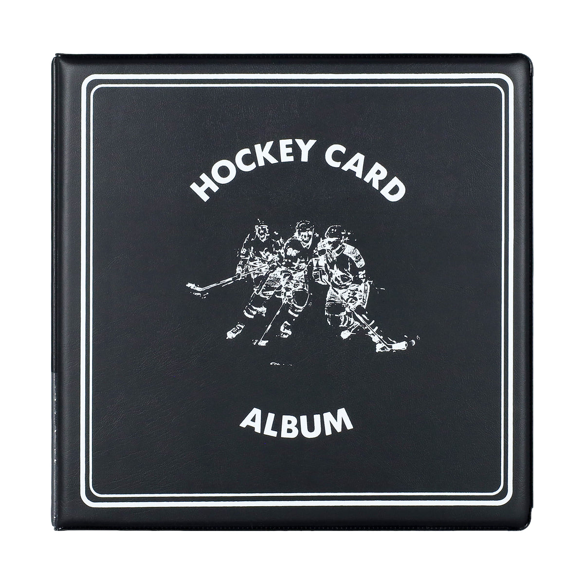 BCW 3 In. Album - Hockey - Black – front product view