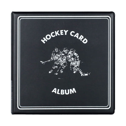 BCW 3 In. Album - Hockey - Black – front product view