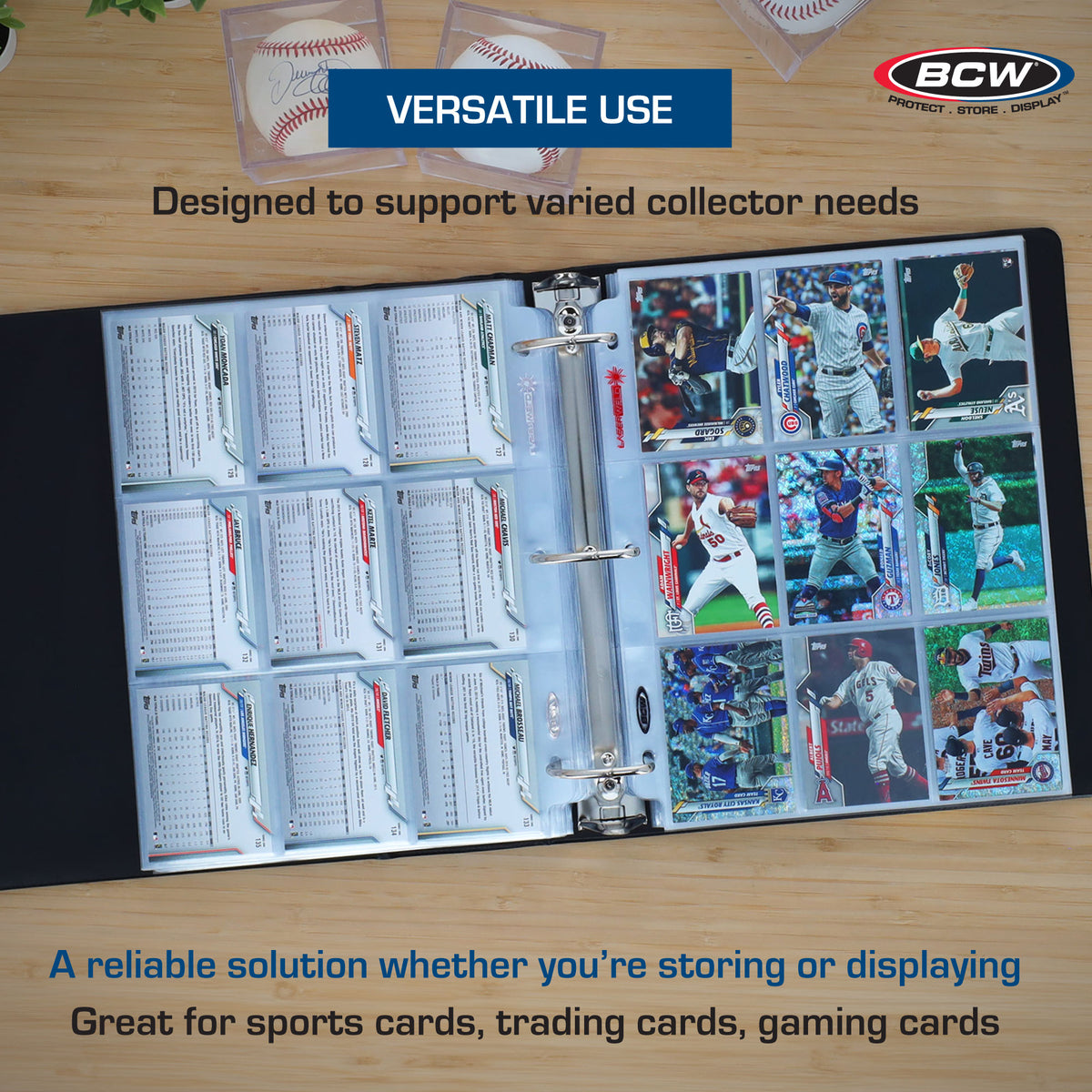 BCW 3 In. Album - Sports Card Collection - Black – dimensions and specifications
