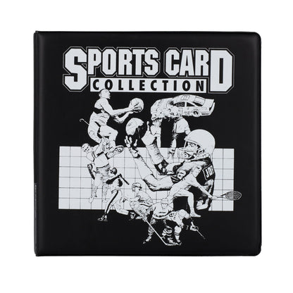 BCW 3 In. Album - Sports Card Collection - Black – front product view