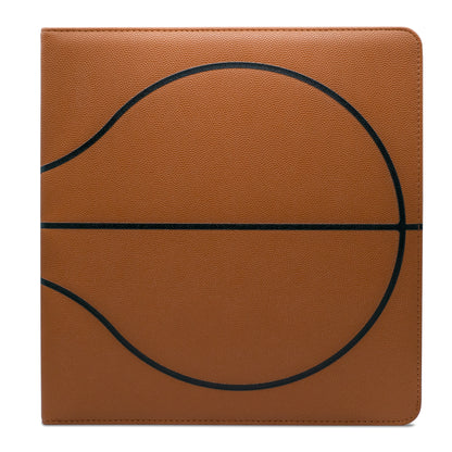 BCW 3 In. Album-Basketball Collectors-Premium Brown – front product view