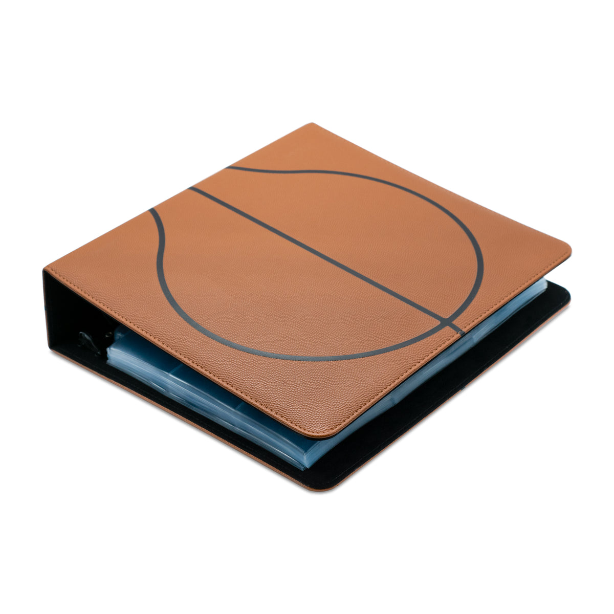 BCW 3 In. Album-Basketball Collectors-Premium Brown – front product view