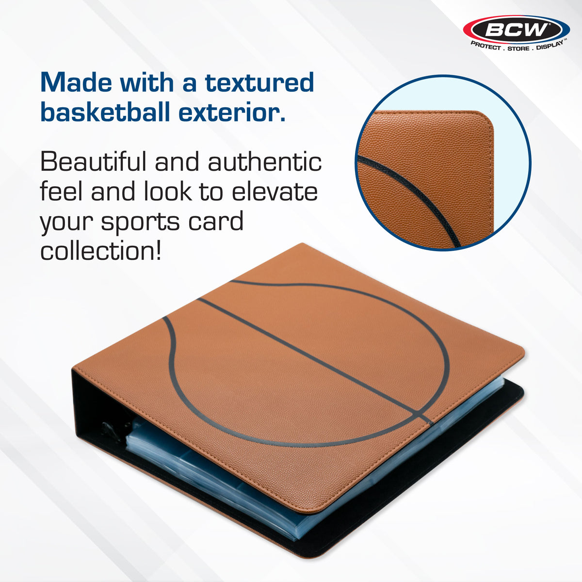 BCW 3 In. Album-Basketball Collectors-Premium Brown – dimensions and specifications