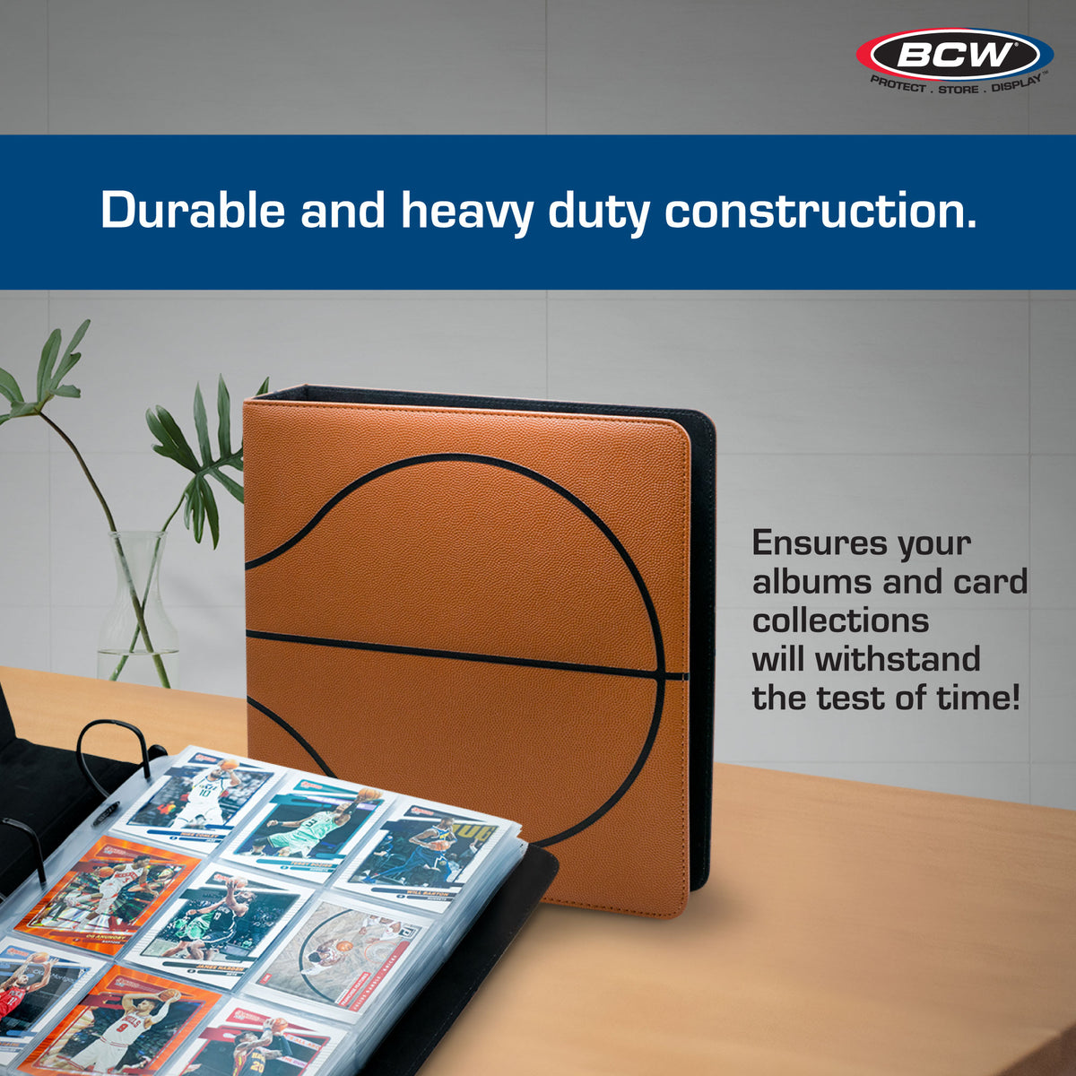 BCW 3 In. Album-Basketball Collectors-Premium Brown – dimensions and specifications