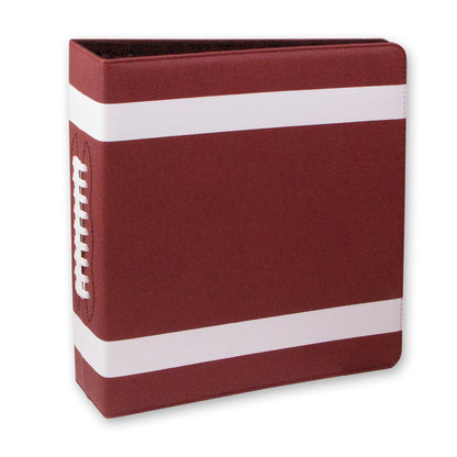 BCW 3 In. Album-Football Collectors - Premium Brown – front product view