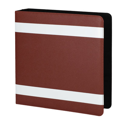 BCW 3 In. Album-Football Collectors - Premium Brown – front product view