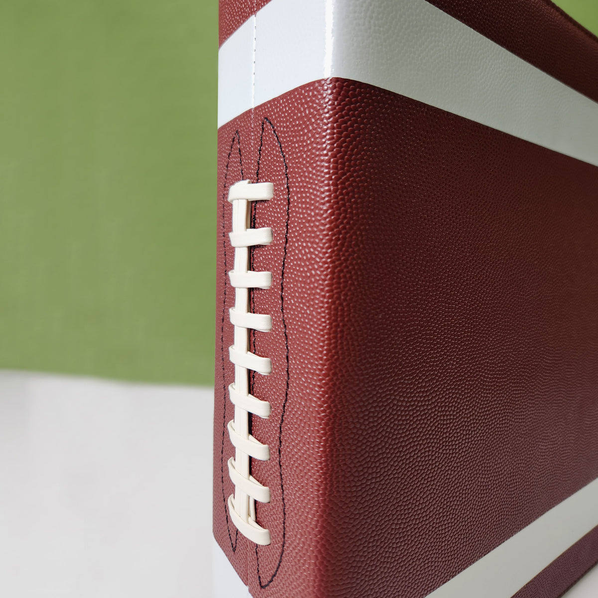 BCW 3 In. Album-Football Collectors - Premium Brown – front product view