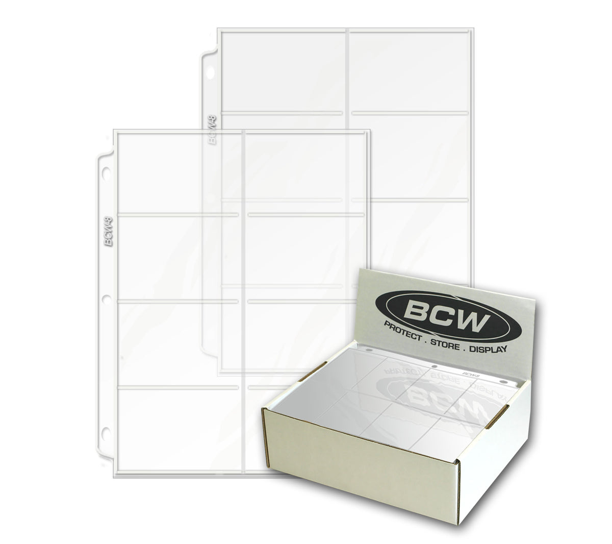BCW Vinyl 8-Pocket Pages – front product view
