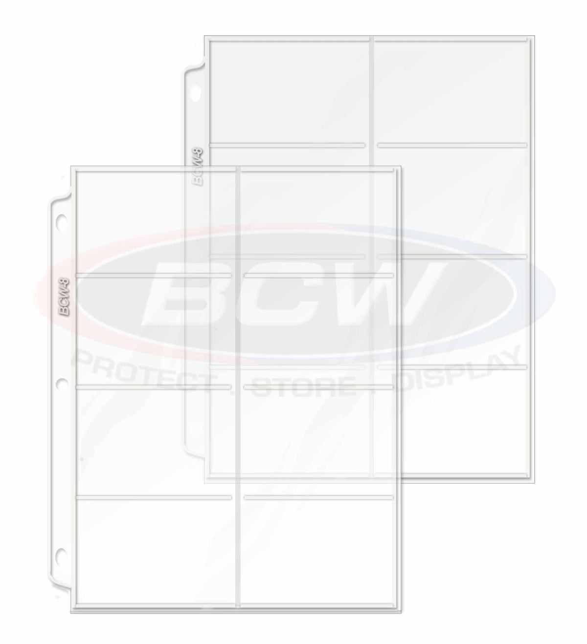 BCW Vinyl 8-Pocket Pages – front product view