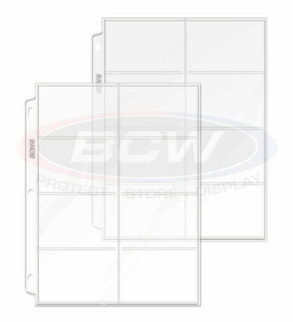 BCW Vinyl 8-Pocket Pages – front product view