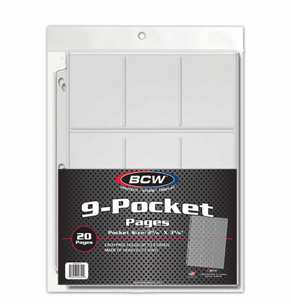 BCW Vinyl 9-Pocket Page (No.2) – front product view