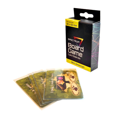 BCW Board Game Sleeves - Mini American (41MM x 63MM) – front product view