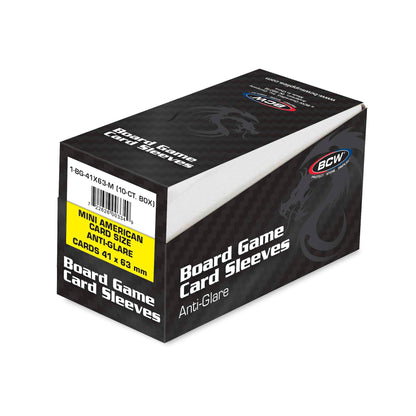 BCW Anti-Glare Sleeves - Mini American (41MM x 63MM) – front product view