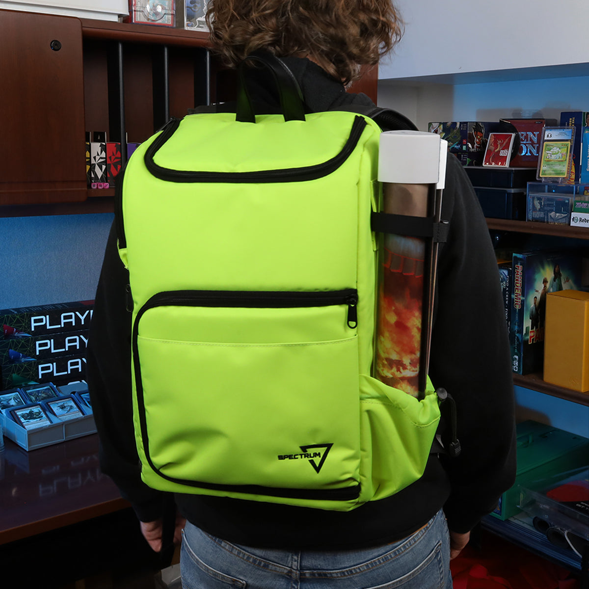 BCW Tcg Backpack - Radioactive Green – front product view
