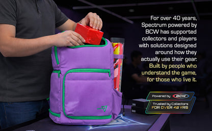 BCW Tcg Backpack - Gamma Purple – front product view