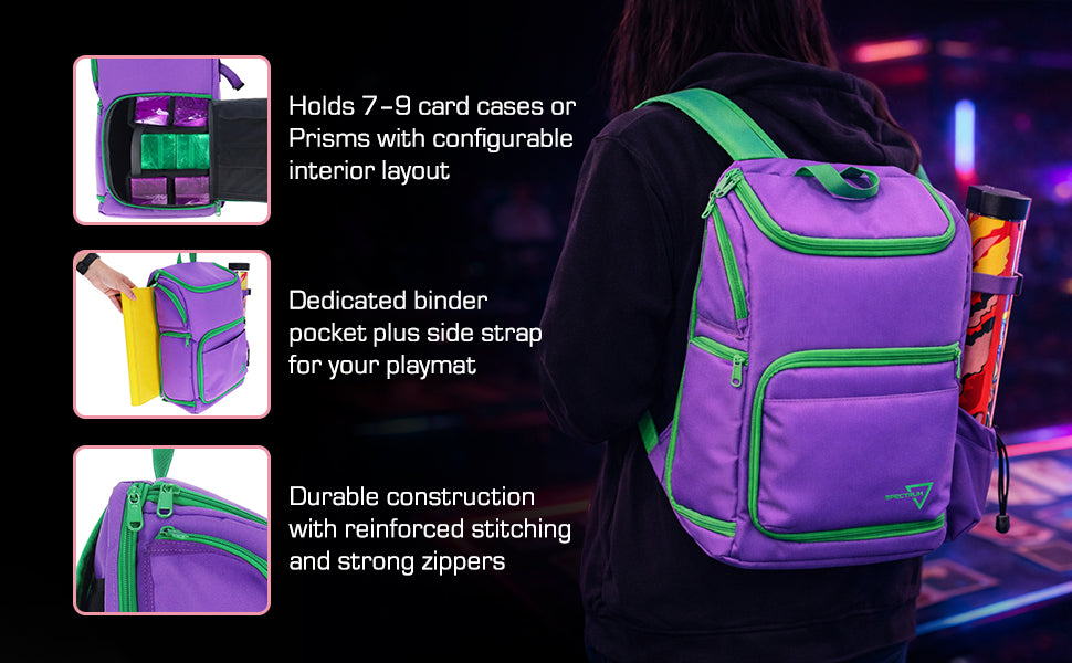 BCW Tcg Backpack - Gamma Purple – front product view
