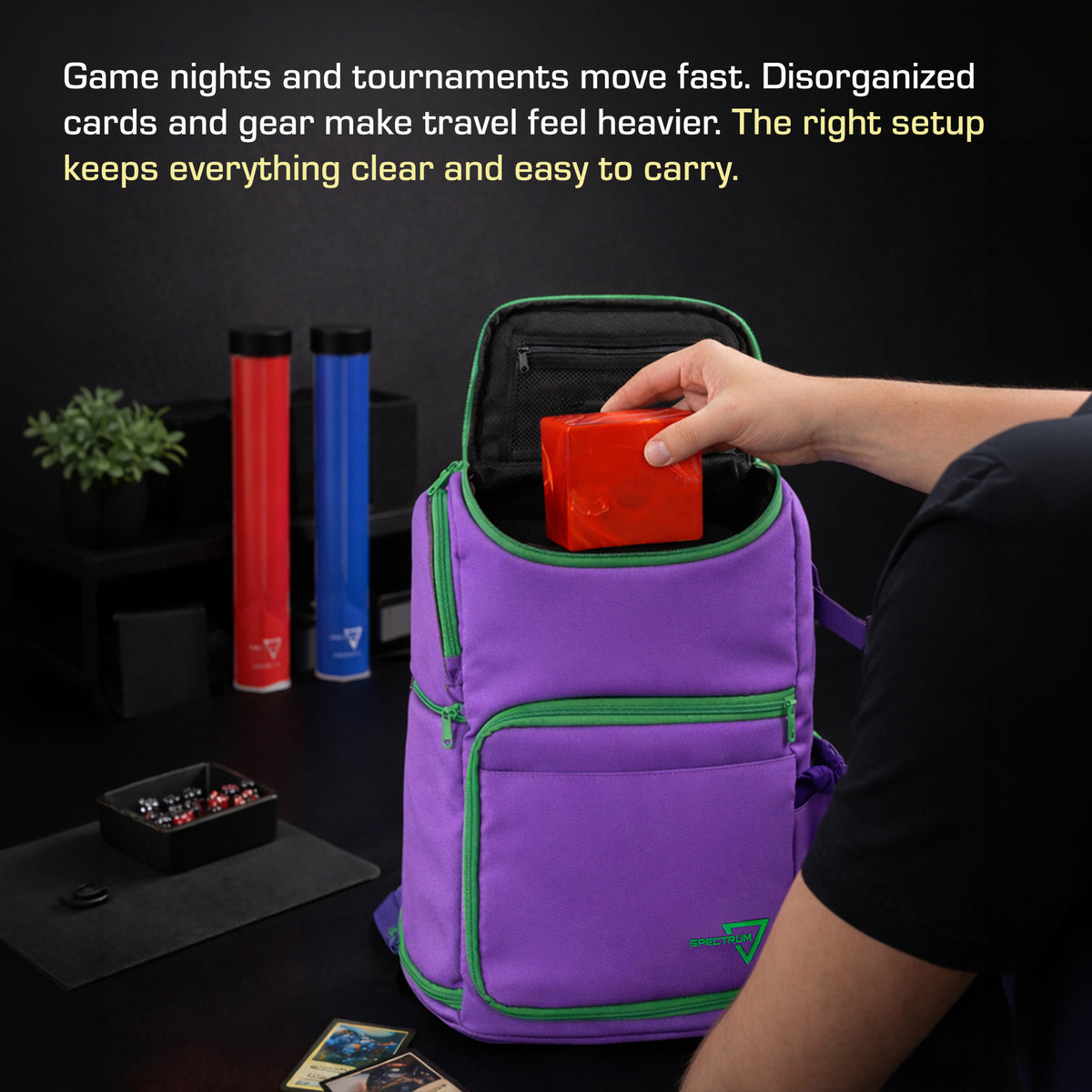 BCW Tcg Backpack - Gamma Purple – dimensions and specifications