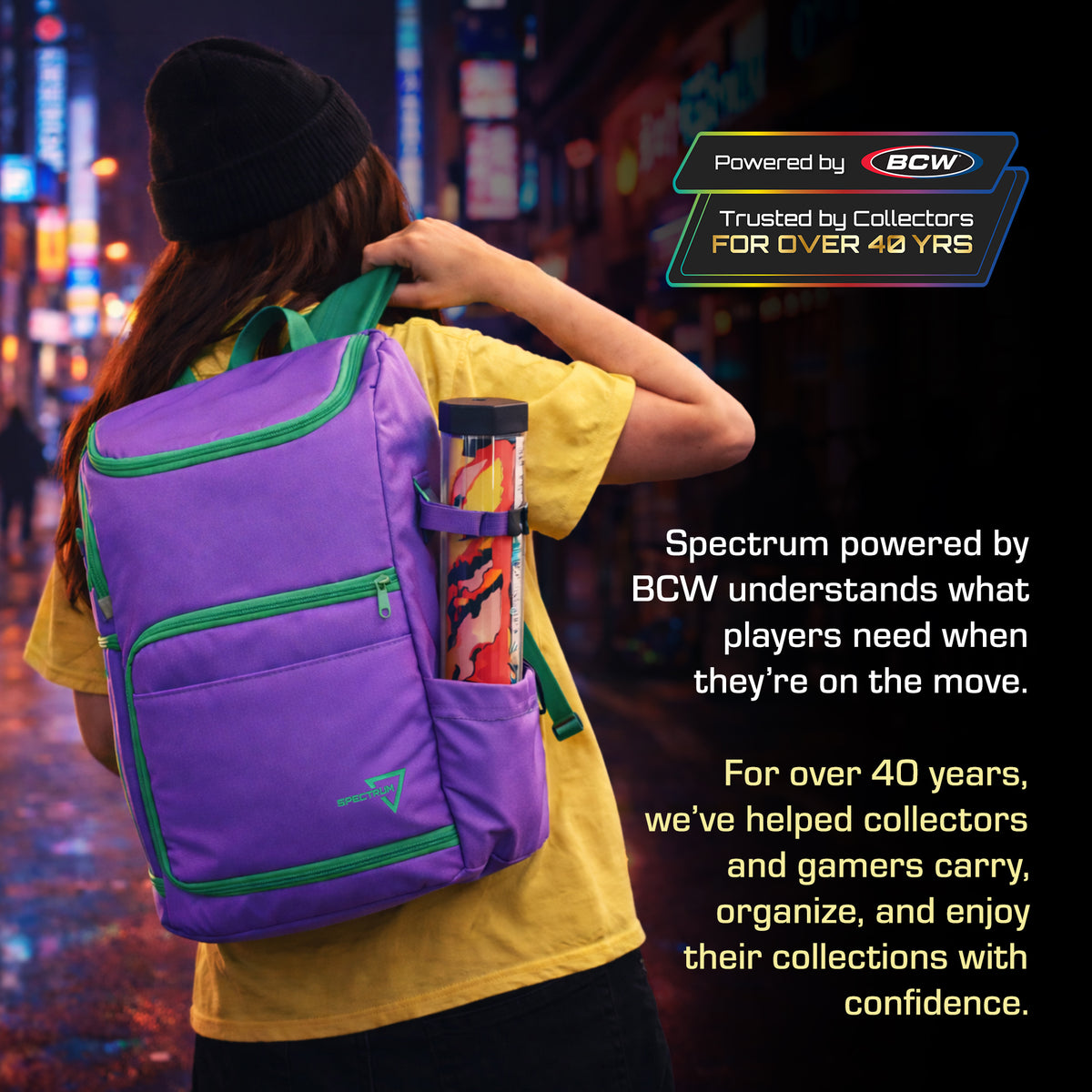 BCW Tcg Backpack - Gamma Purple – dimensions and specifications