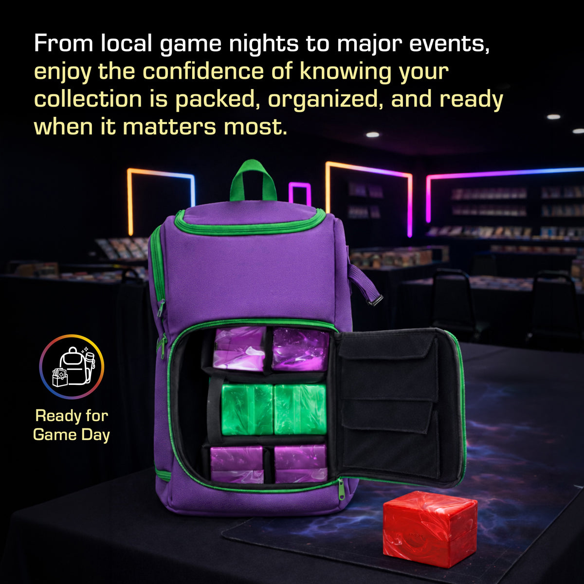 BCW Tcg Backpack - Gamma Purple – dimensions and specifications