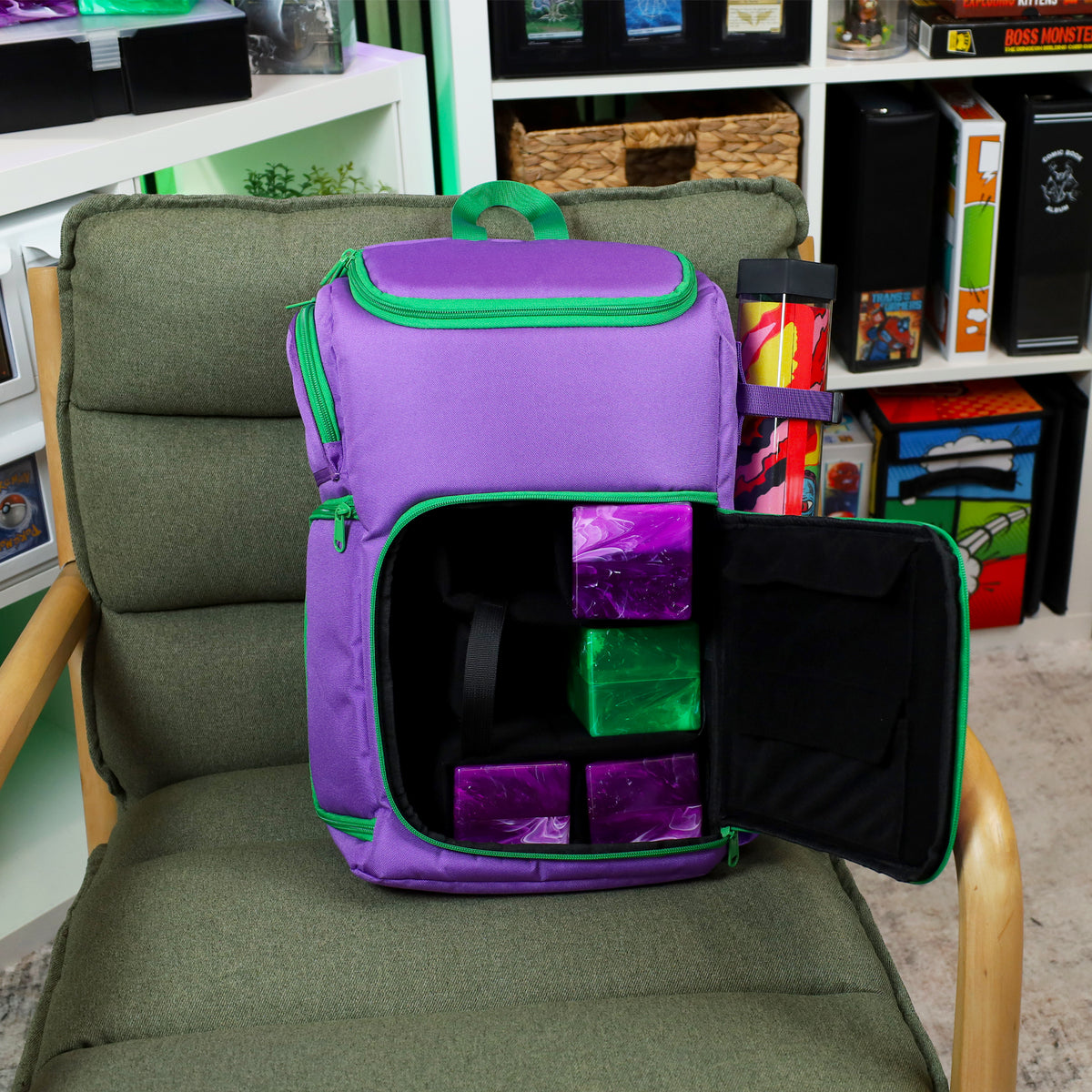 BCW Tcg Backpack - Gamma Purple – front product view