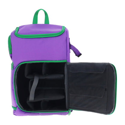 BCW Tcg Backpack - Gamma Purple – open view