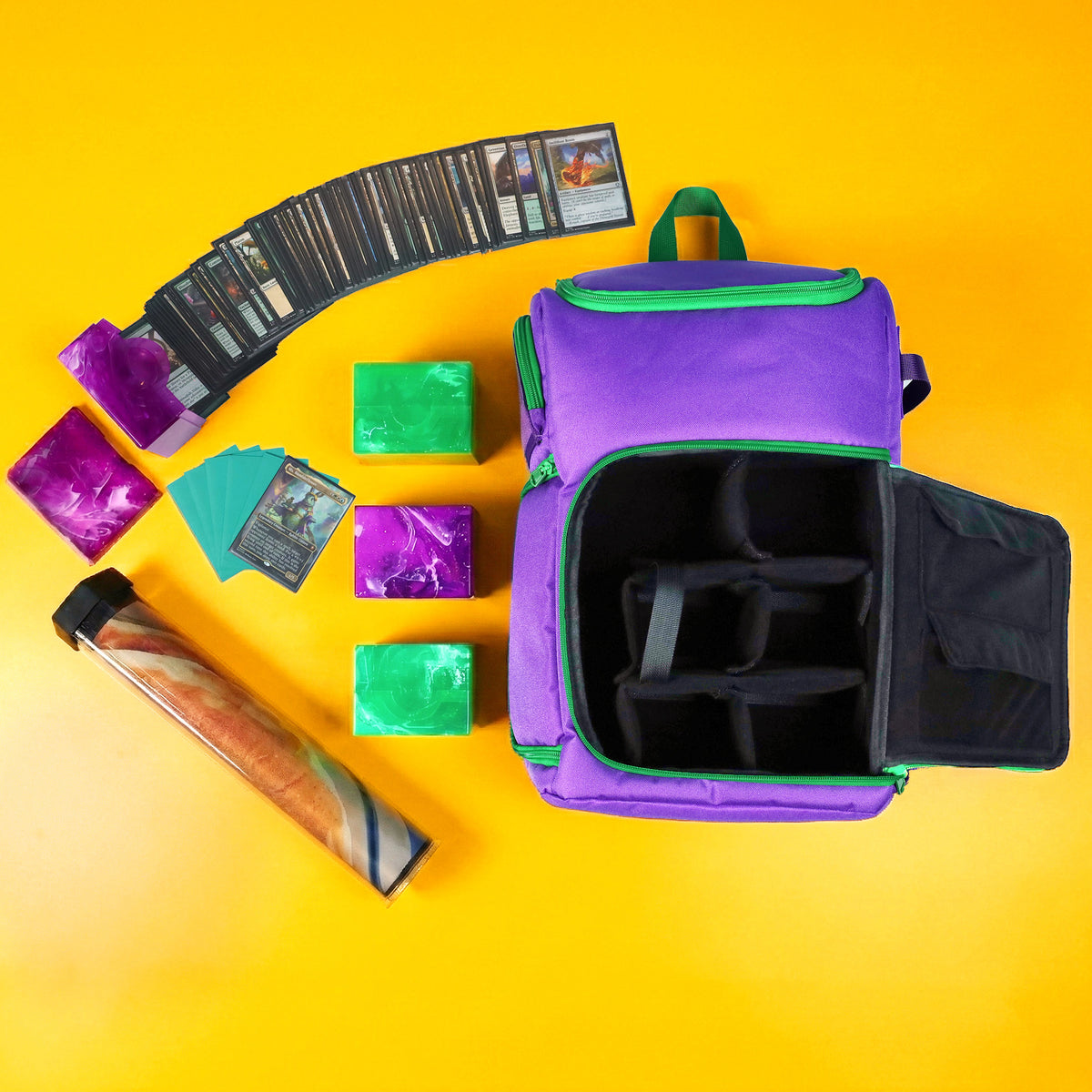 BCW Tcg Backpack - Gamma Purple – front product view