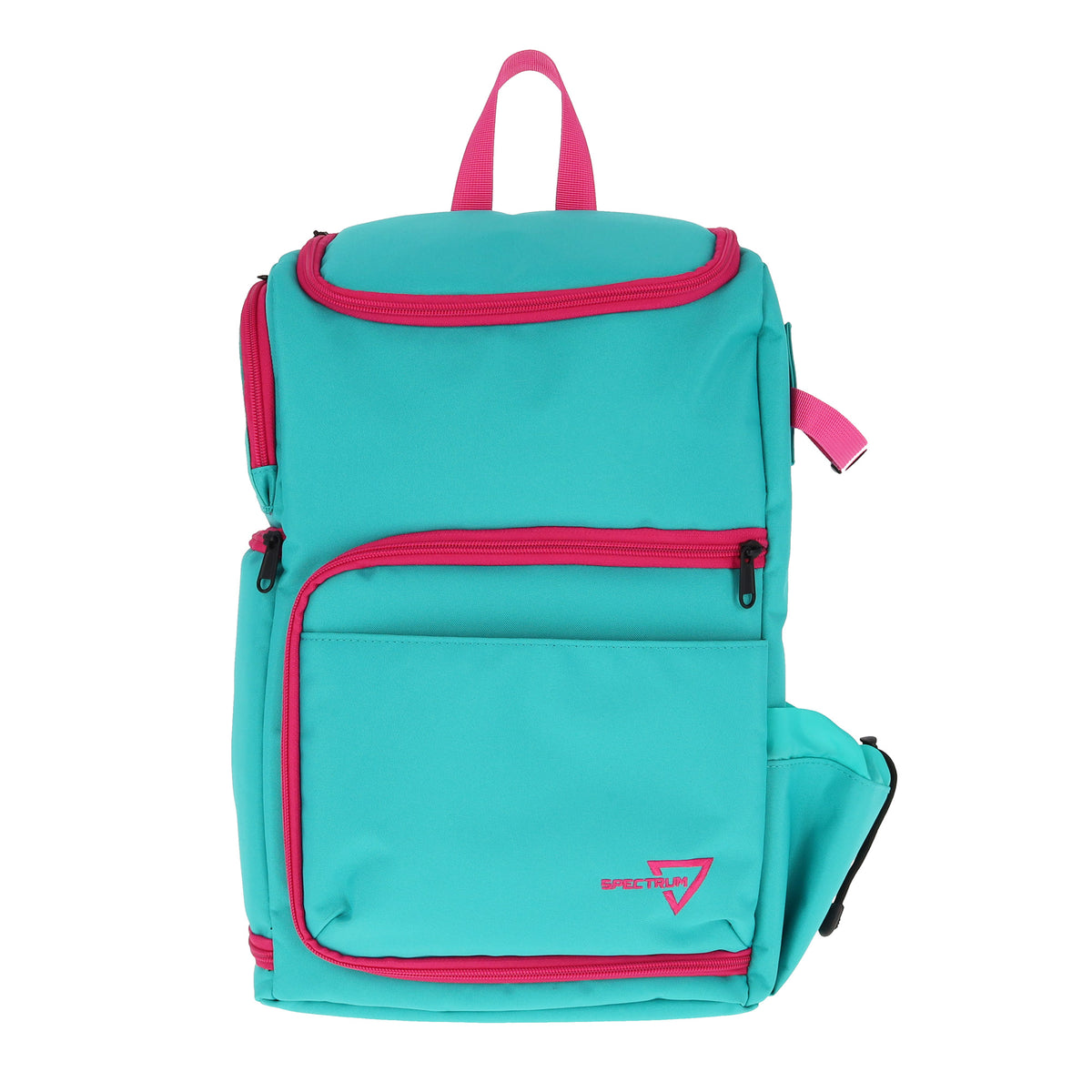 BCW Tcg Backpack - Cyber Pink/Teal – front product view