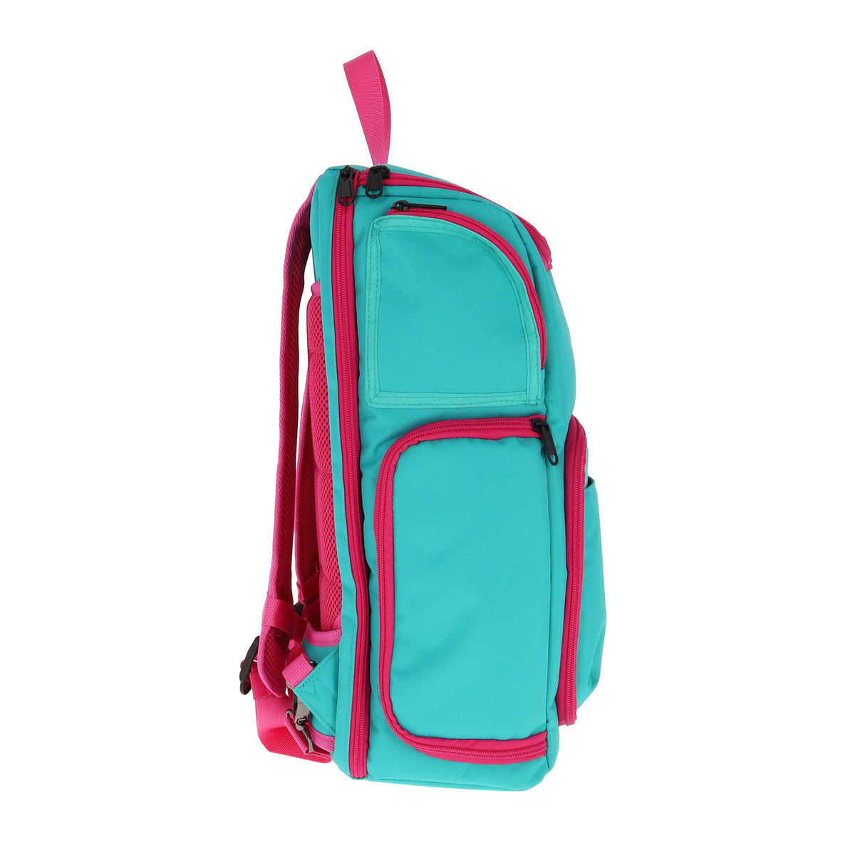 BCW Tcg Backpack - Cyber Pink/Teal – front product view