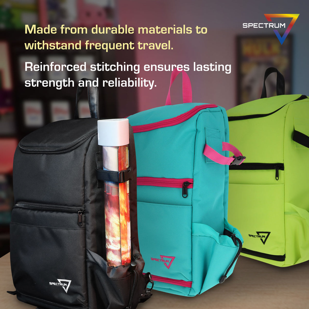 BCW Tcg Backpack - Cyber Pink/Teal – dimensions and specifications