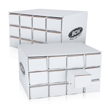 BCW Card House with 12 - 800 Count Boxes – front product view