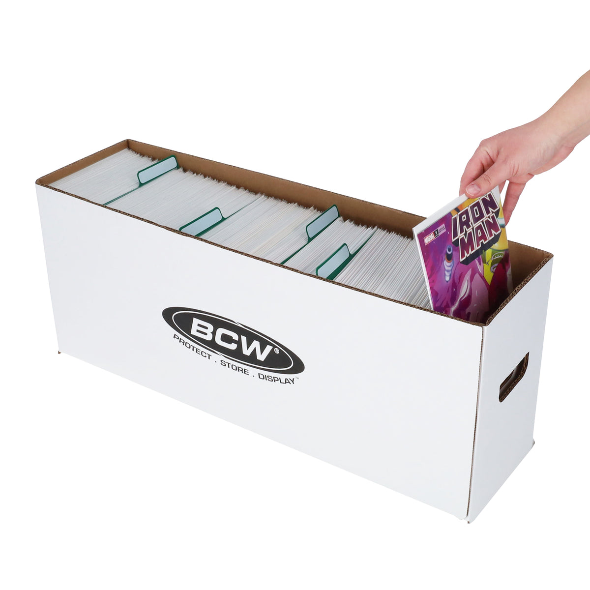 BCW product image — SKU 1-BX-LONG — 1-BX-LONG_hand-comic.jpg