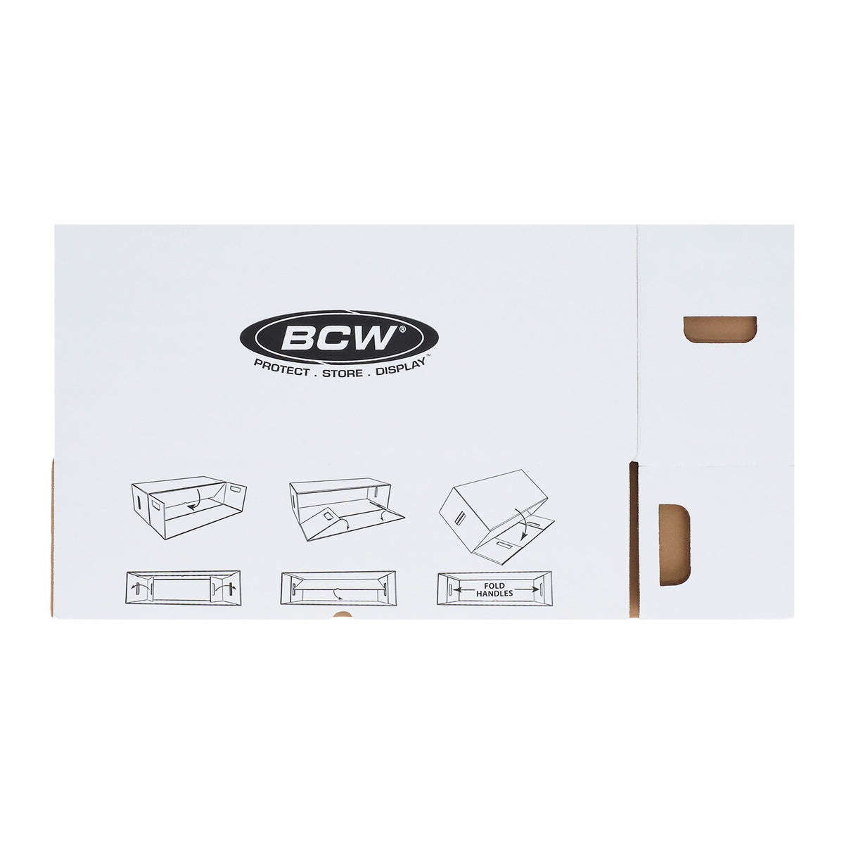 BCW product image — SKU 1-BX-LONG — 1-BX-LONG_unfolded-instructions.jpg