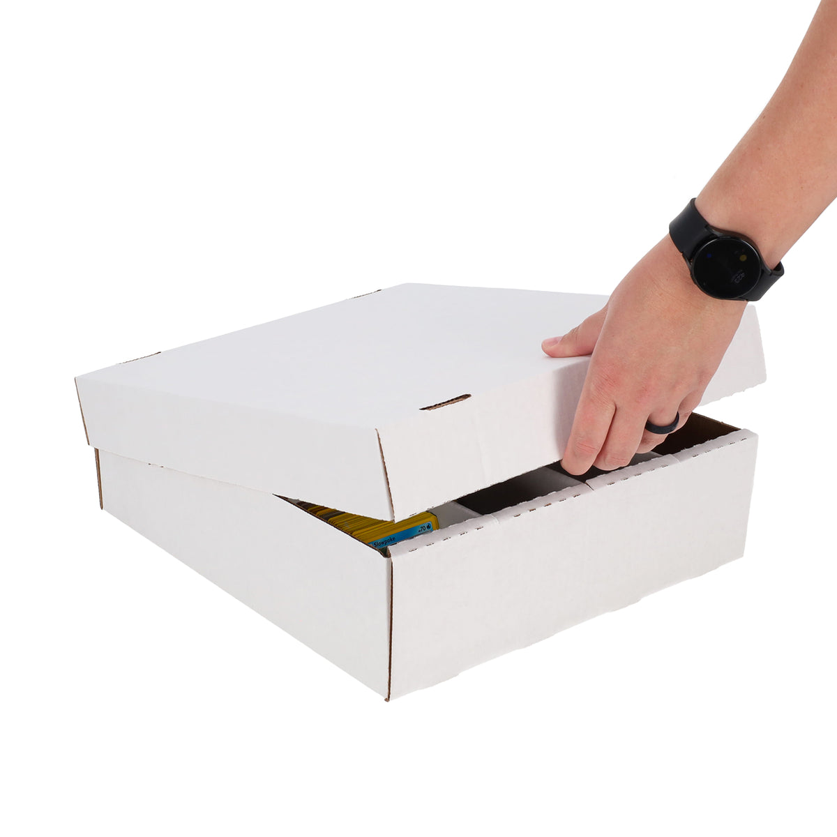 BCW product image — SKU 1-BX-MON — 1-BX-MON_hand-lid.jpg