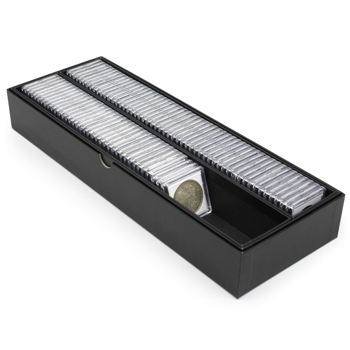 BCW Double Row 2 x 2 Coin Box – front product view