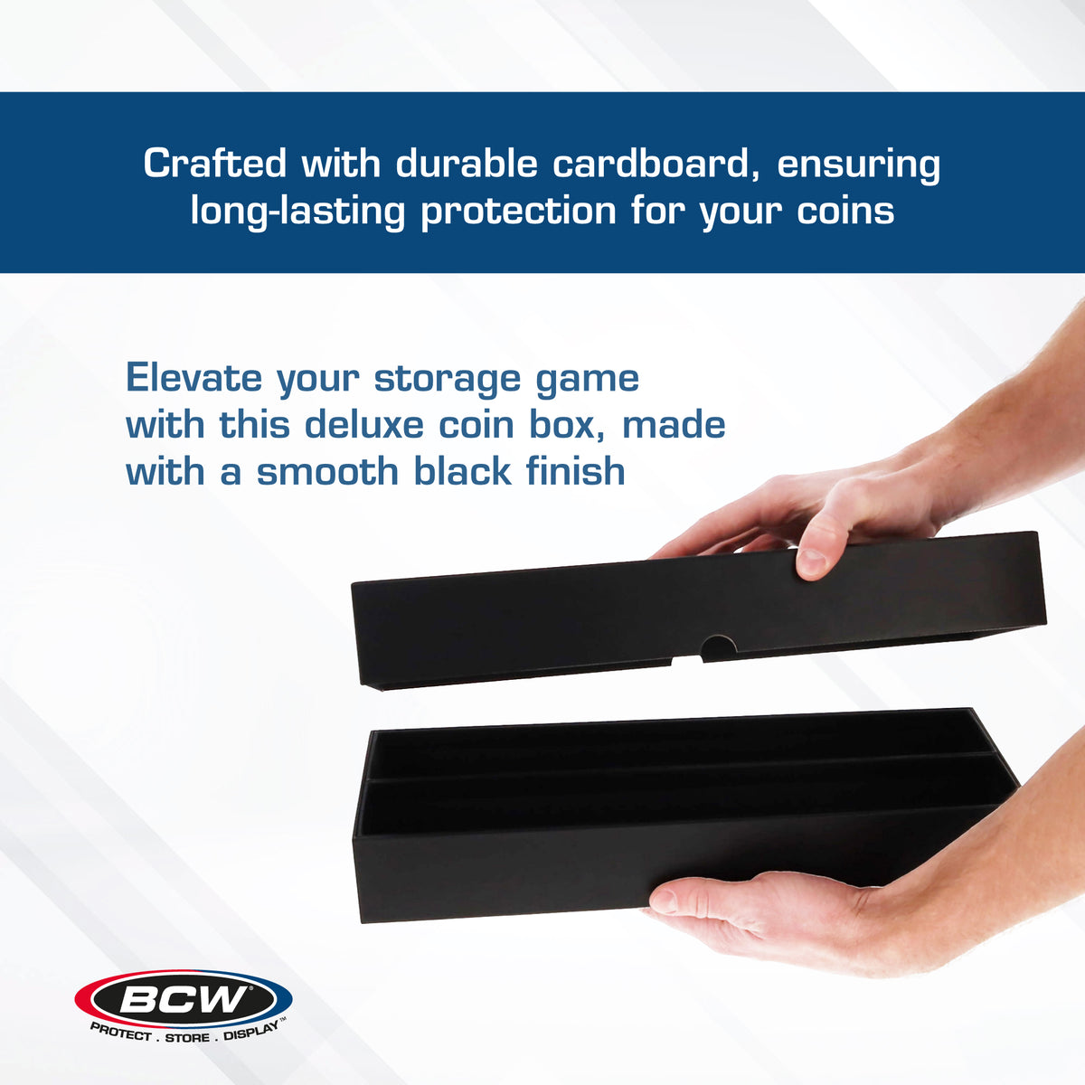 BCW Double Row 2 x 2 Coin Box – dimensions and specifications