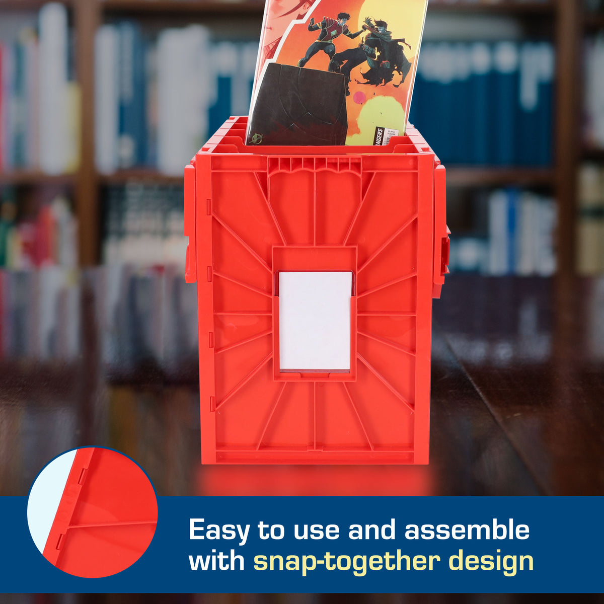 BCW Short Comic Book Bin - Red – dimensions and specifications