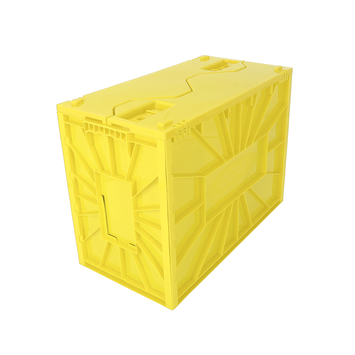 BCW Short Comic Book Bin - Yellow – front product view