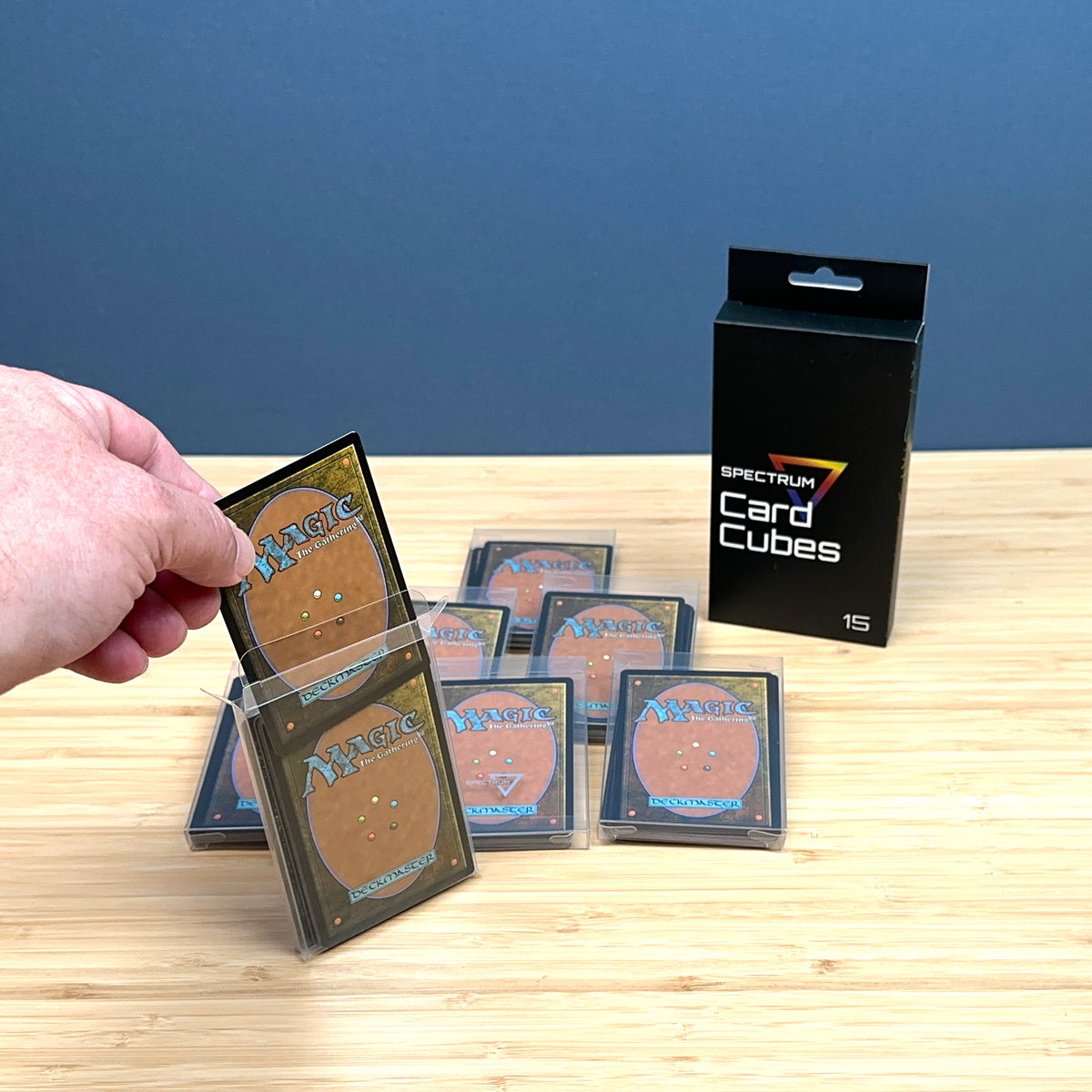 BCW Card Cube - 15CT – in-use view