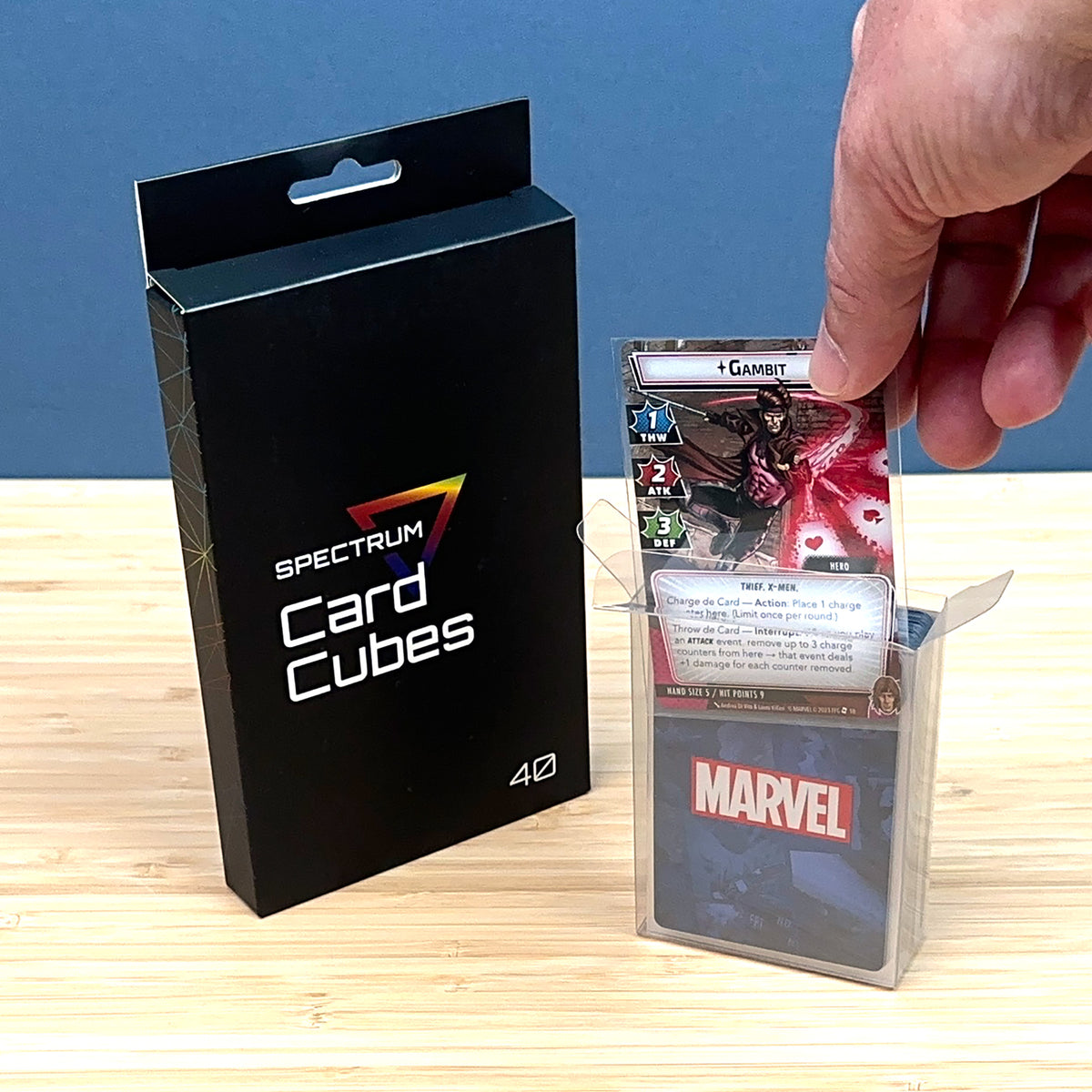 BCW Card Cube - 40CT – in-use view