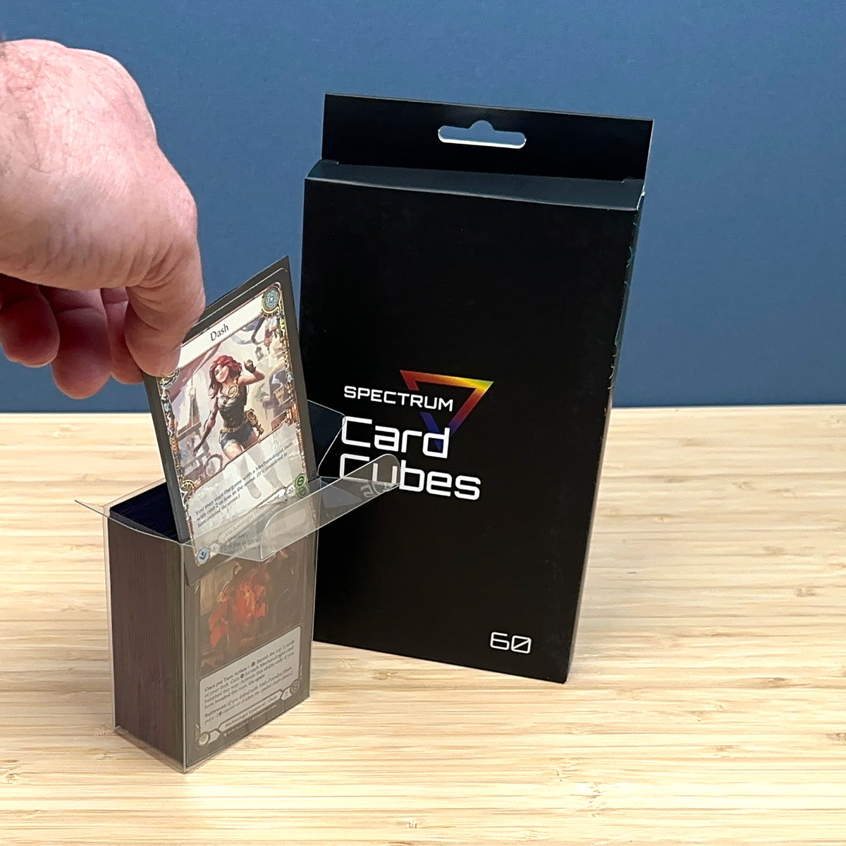 BCW Card Cube - 60CT – in-use view