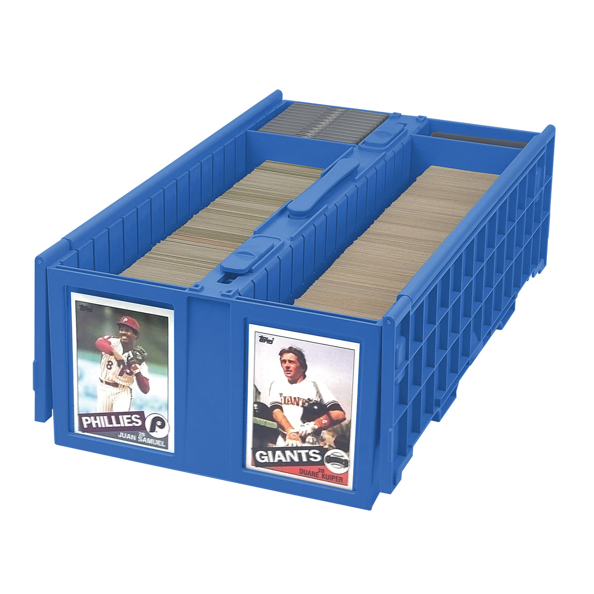 BCW Collectible Card Bin - 1600 - Blue – open view