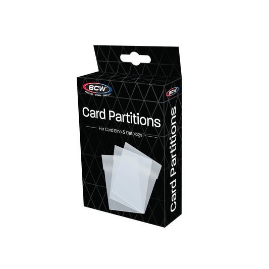 BCW Translucent Card Partitions for Storage Bins